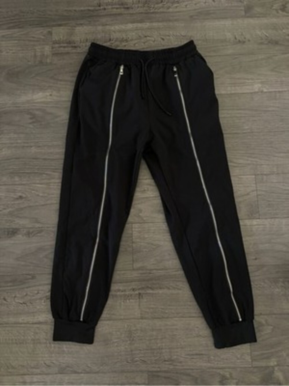 Y3- yohji Yamamoto Black Men’s Front Zippers Jogger Pants